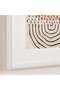 Trace Paper Art Framed Wall Art 30x40cm - Yellow - 2