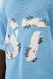 Men's Mchnst 87 Appliqué Detailed T-Shirt Baby Blue - 2