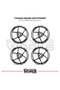 Yamaha Tracer Wheel Sticker Set High Quality 24-Piece Wheel Set - 2