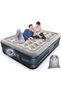 Air Bed Inflatable Double Mattress with Built-in Electric Pump, 152 x 203 x 46CM Queen, 3 Mins Quick Self-Inflation/Deflation Air Mattress, Portable Blow Up Bed