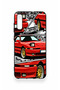 Samsung A70 Compatible Red Supra Patterned Silicone Case - 3