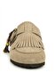 Women's Mc420 Genuine Suede Leather Tasseled Orthopedic Clog Cork Sole Slippers - 3