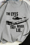 Eyes Never Lie Printed Plus Size Unisex T-Shirt Pantalon Tracksuit Set - 4