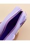 Purple Silicone Crossbody Bag with 6 Charms - 4