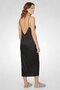 Women Plain Sleeveless Sleepwear Dress, Black - 4