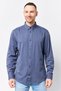 Men Comfort Fit Embroidered Logo Long Sleeve Casual Shirt, Slate Blue
