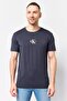 Jeans Men Crew Neck Short Sleeve Embroidered Logo T-Shirt, Dark Grey