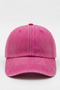 Unisex Dark Pink Washed Denim Outdoor Baseball Cap |   Adjustable Sports Cap