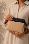 Women's Straw Look Hand and Shoulder Bag with Zipper, Daily Stylish Bag