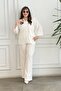 Shirt and Pants Stone Embroidered Double Suit
