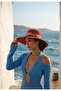 Special Design Women's Straw Hat with Ribbing and Accessories