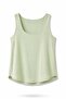 Light Green U-Neck Flowy Tank Top 17692