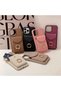 Compatible with iPhone 17 Pro Max / 18 Pro Max - Leather Strap Protective Phone Case with Leather Wallet and Ring, Neck Strap - 7