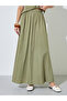 Green Pintuck Detail Top and A-Line Maxi Skirt Set - 4