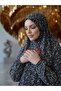 Women's Prayer Gown - Two-Piece Flower-Patterned Seasonal Sweat-Proof Jersey Fabric - Comfortable Fit - 3
