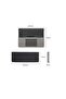 Grey, 2-in-1 Foldable Bluetooth Keyboard - Touchpad and Magnetic Stand Case - 2