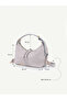 Women's Faux Leather Strap Shoulder Bag with Zipper and Rope Detail - 5