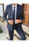 Men's Premium Black Double-Breasted Suit – Italian Cut Double-Breasted Classic Elegance - 4