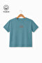 Letter m Arma Printed Casual Short Sleeve Summer Boy's T-Shirt - 2