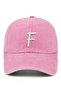Letter F Powder Embroidered Washable Vintage Unisex Hat - 2
