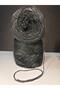 Black Mercerized Viscose, Silver Insect Yarn (6 Layers of Winding) (Summer, Seasonal) Knitting Yarn 200Gr
