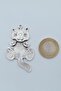 Cat Silver Plated Knitted Chain Necklace - 4