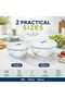 Glass Mixing Bowl 1000ml, Airtight Glass Mixing Bowl BPA Free Microwave Freezer Safe MBCB-100 - 3