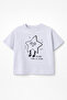 Star Pattern T-Shirt Gray
