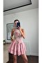 Premium Trend Design Ruffle Patterned Mini Dress - 6
