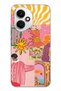 Honor 400 Compatible Abstract Art Collage Pattern Transparent Phone Case