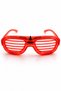Shutter Party Glasses Led Light up Red Luxury Neon Framed Festival Costume Accessory - 4