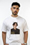 Golden Maknae Design Printed Oversize White T-Shirt