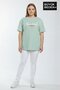 Women's Plus Size Capri Island Printed 3Xl-6Xl Crew Neck T-Shirt Spr26Btsk510-14