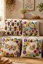 Leopard Embossed Patterned 4-Piece Throw Pillow Cover Set