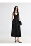 Nevavm V-Neck Waist-Slit Dress with a Difference - 2