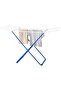 Foldable Clothes Drying Rack, 16 Metre Drying Space, Silver Metal Frame with Turquoise Accents - 2