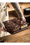 Wood grain fruit plate, nuts container dried fruit nut candy plate Candy Nuts Cookies Chips Party