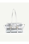 Leyna Women's Belt Buckle Detailed Rectangular Baguette Hand and Shoulder Bag - 2