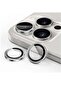 Camera Lens Protector for iPhone 15 Pro 6.1-Inch and iPhone 15 Pro Max 6.7-Inch, 9H Tempered Glass Metal Individual Ring Cover, HD Clear, 3-Pack