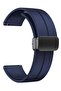 Watch Strap Magnetic Band - 16mm 18mm 19mm 20mm Quick Release Silicone Sport Band (Blue) - 3