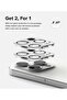 Camera Protector Glass [2 Pack] Compatible with iPhone 15 Pro Transparent HD Clear Full Adhesive Hard Tempered Glass Camera Lens Protector - 2
