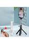 ET ZP25 Mini Live Broadcast Selfie Stick, Foldable & Portable Tripod with Adjustable Bluetooth Remote - 5