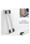 2 Pieces Adjustable Washing Machine Pedestals Frame, Drum Washing Machine Refrigerator Mobile Base - 3