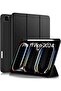 Black Tri-Fold PU Leather Case for iPad Pro 11-inch (M4) 2024 – Smart Tablet Cover with Adjustable Stand