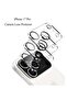 3 Pack Glass Camera Lens Protector Compatible with iPhone 17 Pro, HD Clear Shatterproof Lens Cover