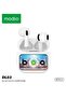 DL03 Smart Touch Display Wireless Earphones With ANC Noise Cancelling and HD Microphone Compatible with Android Mobiles and Tablets