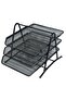 Desk Deposit Tray - 3 Layer, A4,32x26cm, Black - 5