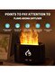 Flame Air Diffuser, Humidifier, Portable Noiseless Aroma Diffuser with Multicolor Lights - 5