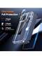 iPhone 15 Pro Max Case, 5-in-1 Clear Case with 2X Screen Protector + 2X Camera Lens Protector, Militarized Drop Defense Slim Phone Case 6.7 inch - 2