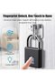 USB-C Rechargeable Fingerprint Smart Padlock – Keyless Portable Lock for Bags, Drawers, Suitcases, and Gyms (4-Pack, 43x13x41.5mm) - 2